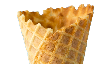 A waffle cone